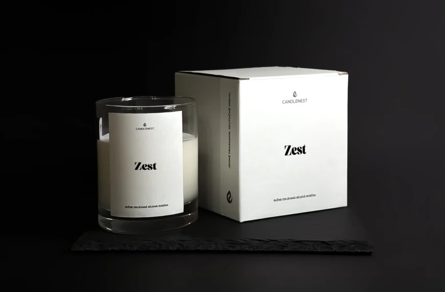 sviečka s esenciálnym olejom, s prírodnou silocou sviečka dreveným knôtom ručne odlievaná handmade sójová vonná sviečka s dreveným knôtom candlenest, sviečka odlievaná zo 100% prírodného sójového vosku