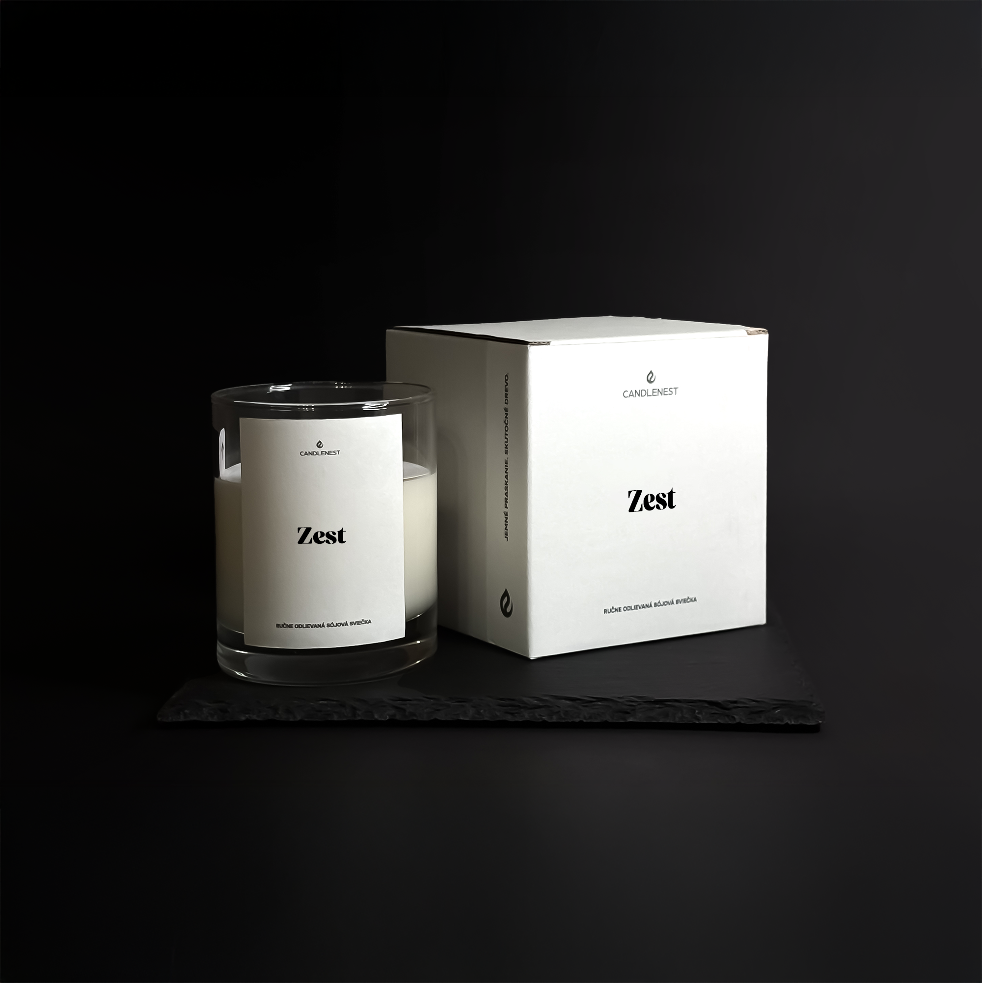 sviečka s esenciálnym olejom, s prírodnou silocou sviečka dreveným knôtom ručne odlievaná handmade sójová vonná sviečka s dreveným knôtom candlenest, sviečka odlievaná zo 100% prírodného sójového vosku