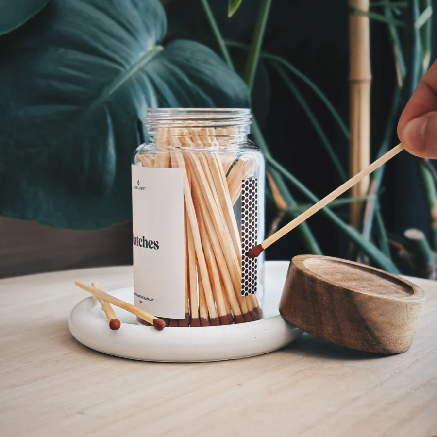 Zápalky v skle Matches v darčekovom balení